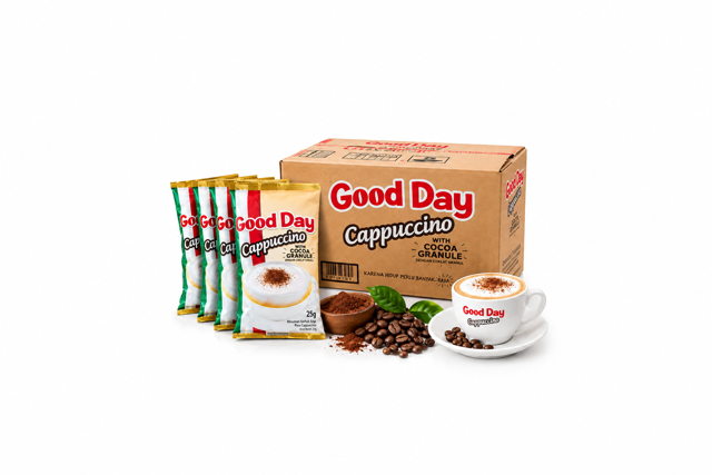 کارتن کاپوچینو Good Day با گرانول کاکائو | 12 بسته ۱۰ عددی
